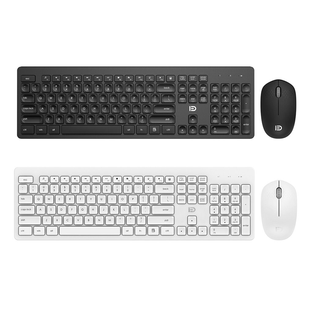 Stylish and Comfortable Universal Ergonomic Silent 2.4G Wireless Keyboard and Mouse Set For Home and Ofice Use, Power Saving