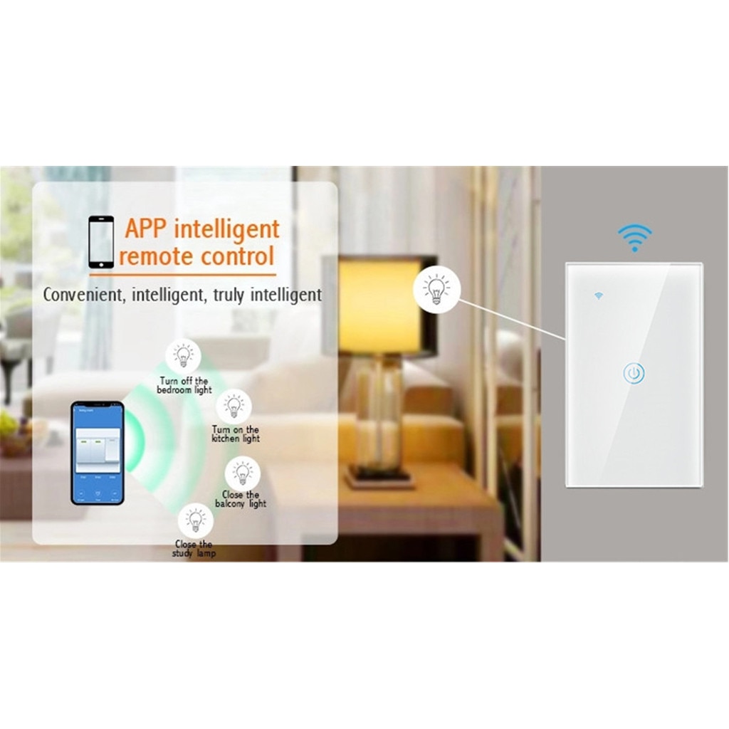 Smart WiFi Wall Light Switch For Alexa for Google Home App Mobile Phone Remote Control Wifi Switch Smarthome Interruptor Wifi