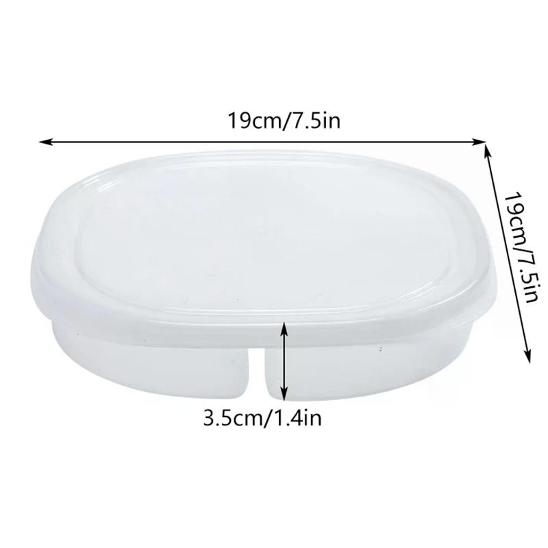 4-Grids Clear Plastic Fridge Food Storage Box With Lid Sealed Fresh-Keeping Container For Freezer Fresh Fruit Kitchen Organizer