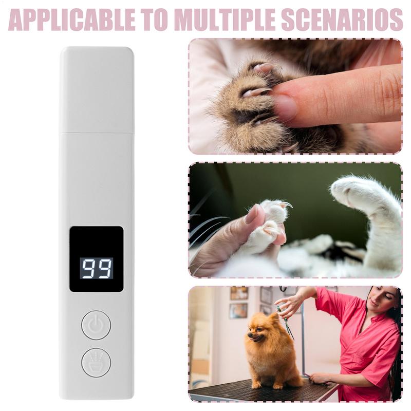 Molinillo de uñas para mascotas, molinillo de uñas recargable, recortador de uñas eléctrico para gatos, lima de uñas para perros, molinillo de uñas silencioso para perros con polvo