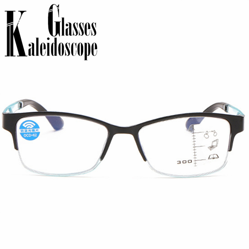 Progressive Multifocal Reading Glasses Women Men Anti Blue-ray Hyperopia Glasses Near Far Sight Diopter +1.0 1.5 2.0 2.5 3.0 3.5