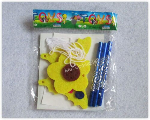 DIY Craft Kit - Felt Windbell Wind Chime for Education Kids Children - mixed designs 30 sets/lot