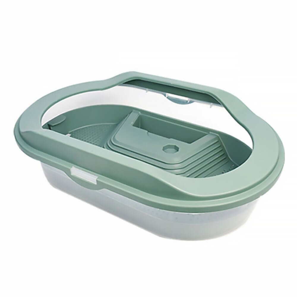 Reptile Turtle Habitat Aquarium with Platform Pet Terrarium Against Escaping: Default Title