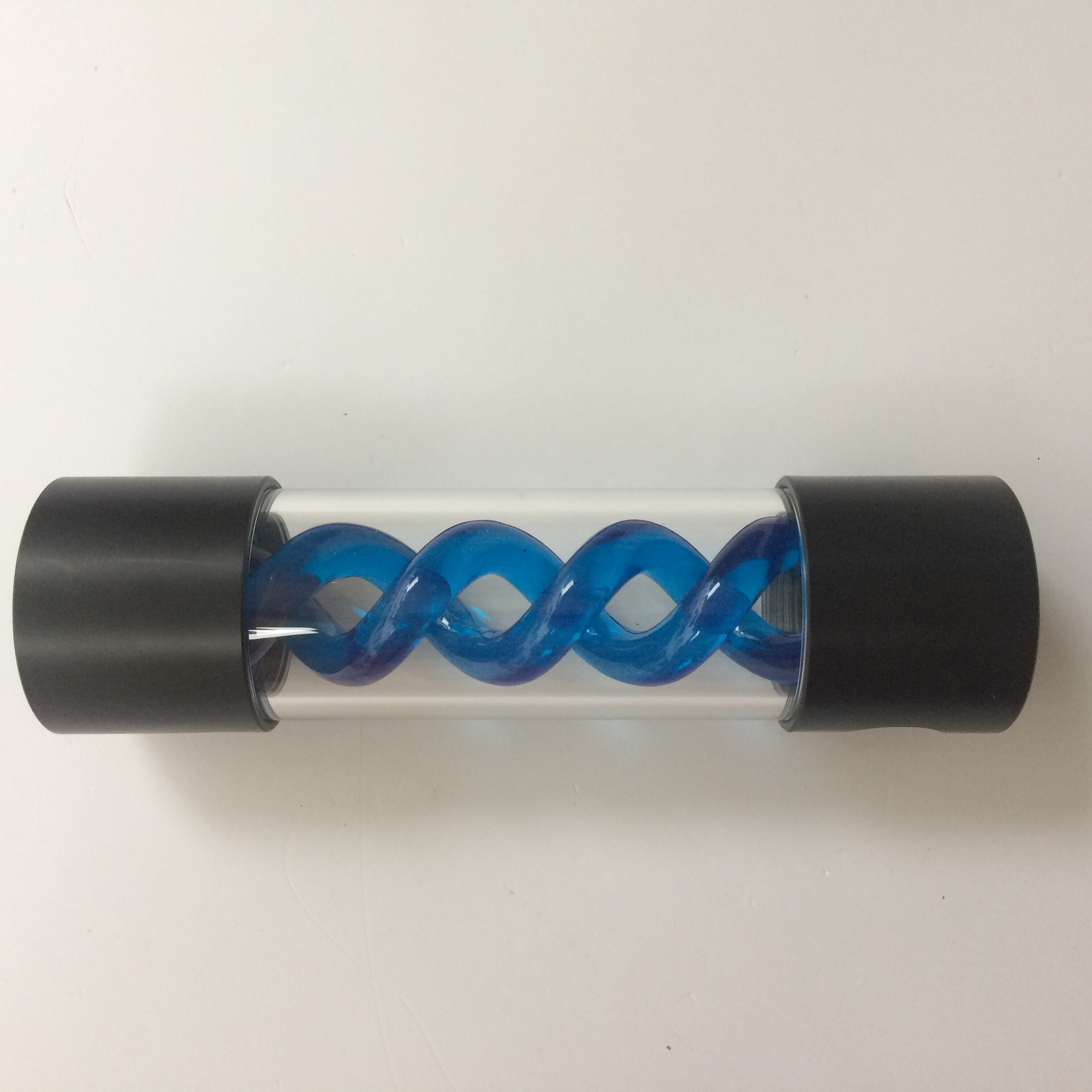 Computer water tank Virus Water Tank Spiral Cylindrical Suspended Water Tank 201MM Computer Water Cooling kit: blue