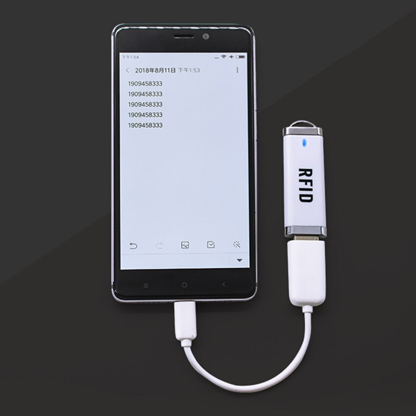 1Pc Portable U Disk Shaped RFID Reader USB Interface IC ID Card Reader For Android Mobile Phone, Tablet, Computer WIN XP/7/10/CE