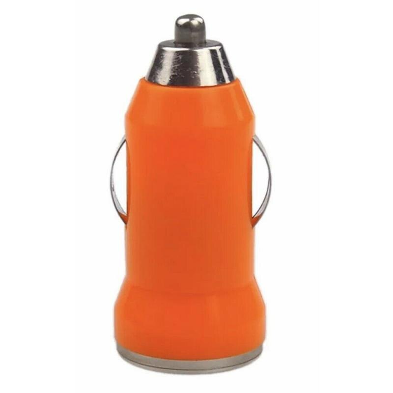 Car Charger Mini Dual USB 12v Lighter Socket Adapter plug fast charging Car usb: Orange