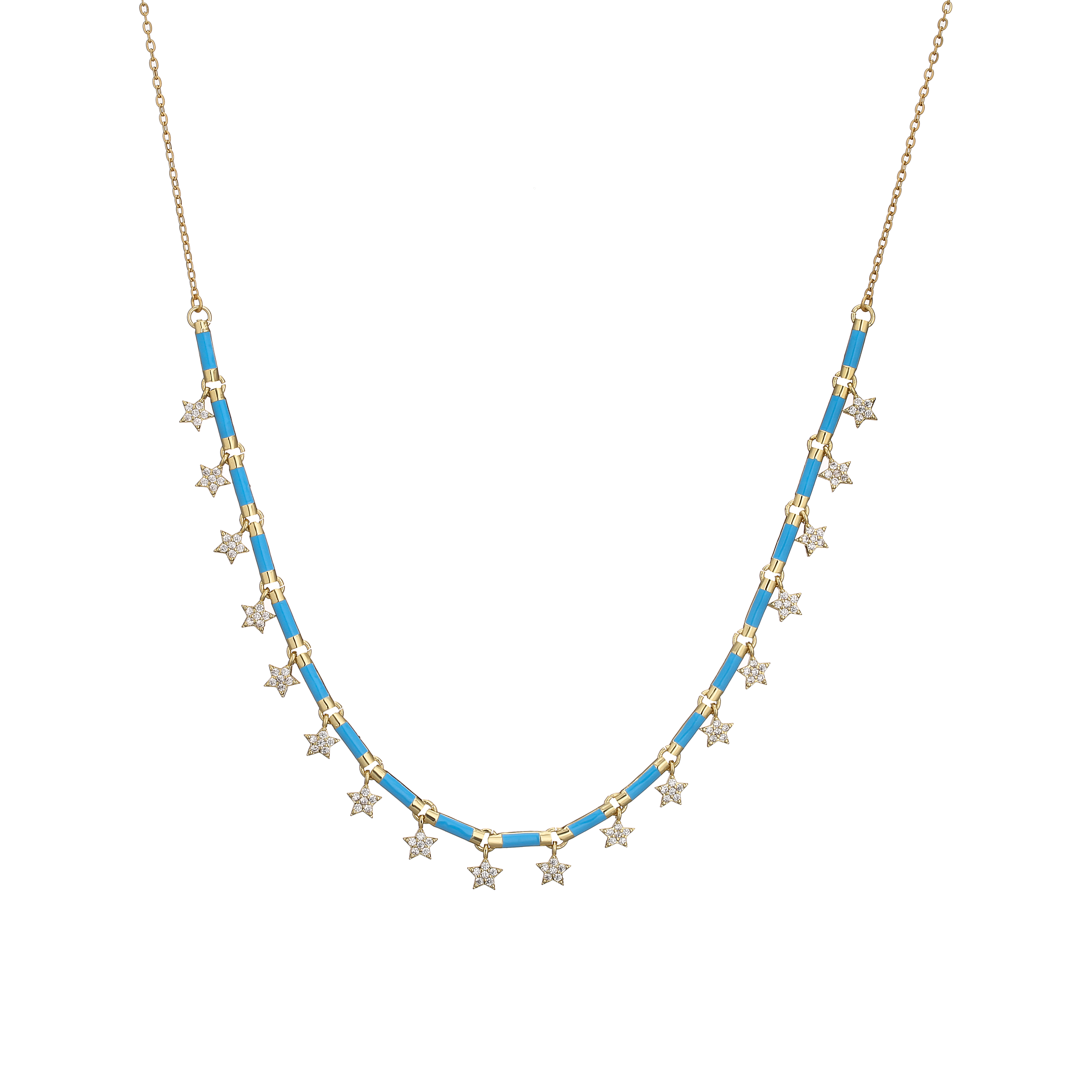 HECHENG, collier ras du cou à pampilles en émail coloré plaqué or 18 carats, collier à breloques étoile rectangulaire pour femmes: Pistolet noir plaqué