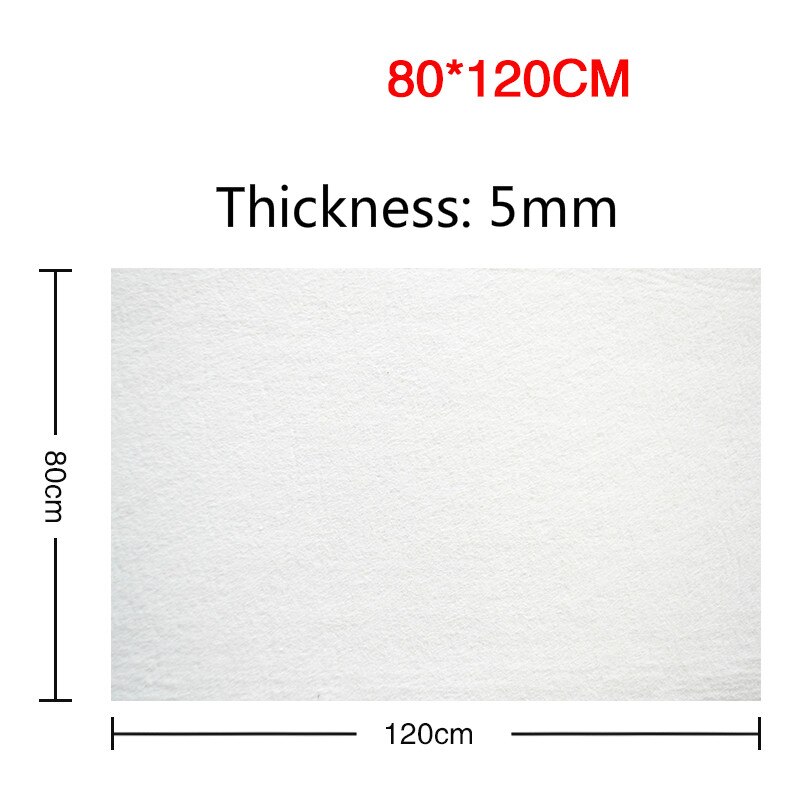 Thickening Calligraphy Painting Pad Chinese Traditional Calligraphy Felt Multifunctional Soft Fiber Writing Felt Table Mat: A6