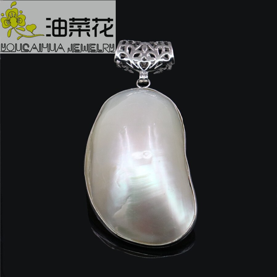 Flor hermosa chica Natural abulón concha marina mar concha de perla colgantes pájaro hipocampo joyería haciendo de para las mujeres: white shell