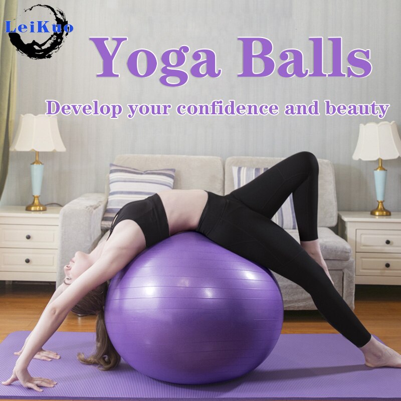 55-75cm yogaboll pvc förtjockad explosionssäker fitnessboll barn gravida kvinnor träning pilates balans yogaboll