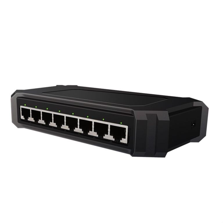 Mini 8Port Network Switch Desktop Gigabit Fast RJ45 Ethernet Switcher LAN Switching Hub Shunt Adapter 10/100Mbps