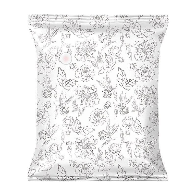 Bolsa de compresión al vacío para viaje, contenedor de almacenamiento transparente, de plástico, reutilizable: L