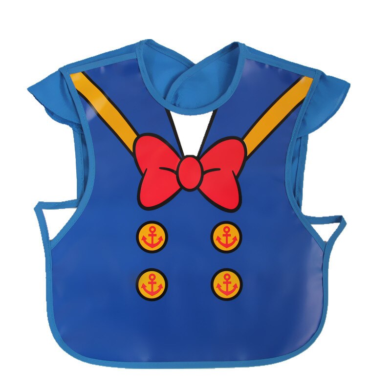 Baby Meal Pocket Waterproof Sleeveless Soft Plastic Baby Bib Meal Overcoat Reverse Dressing