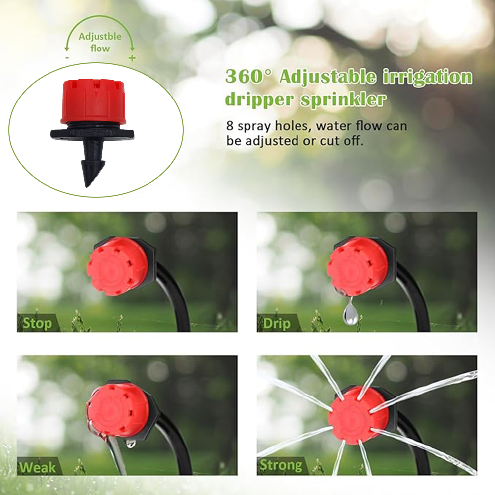 5-50M Giardino micro Irrigazione a goccia Sistema di irrigazione automatica kit controllore Timer Nebbia fai da te Raffreddamento a spruzzo per piante in vaso