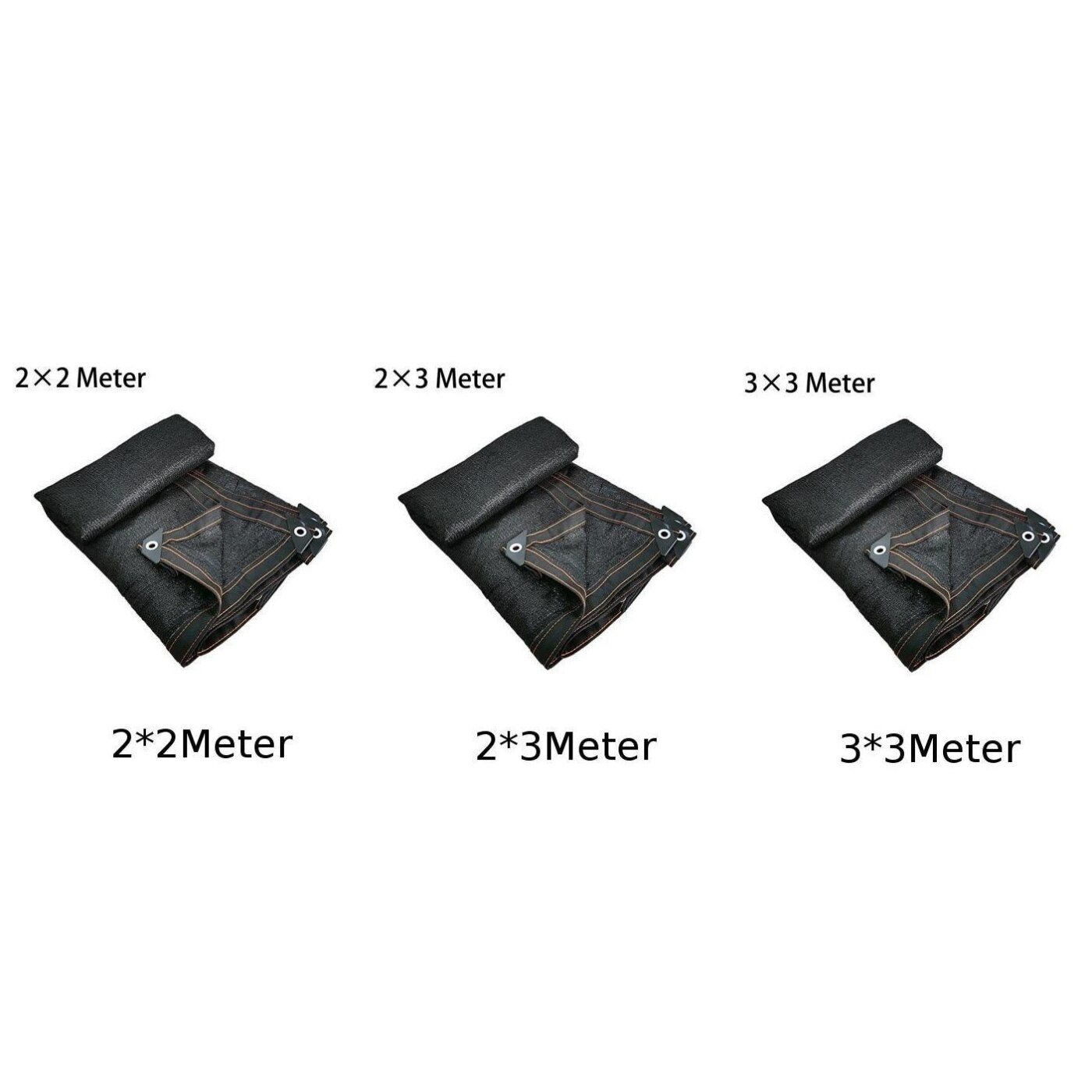 Multifunctioneel schaduwnet, zwart gaaszeil voor plantenafdekking, duurzaam schaduwdoek