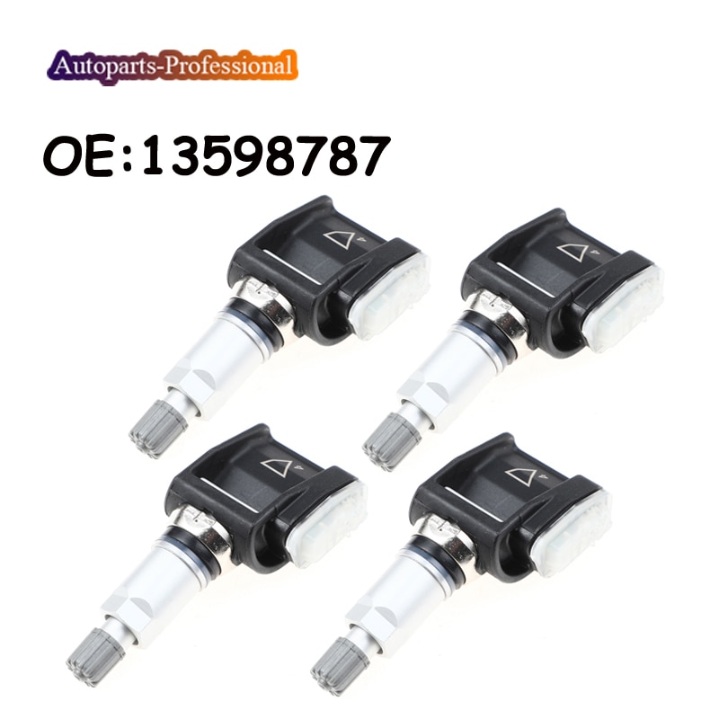 4 pcs/lot Car accessories TPMS Sensor 13598787 For C adillac C hevrolet G MC TPMS Tire Pressure Sensor 433MHZ