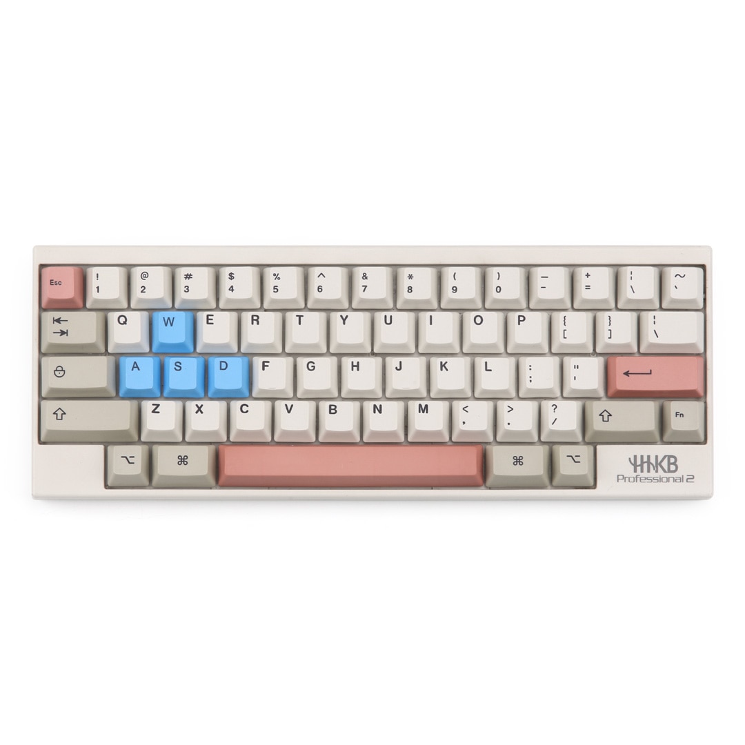 Capacitive Keyboard WASD PBT Keycaps Blue Pink Purple Red Yellow Green Color Game Keycaps For Topre Keyboard Replace Key Cap