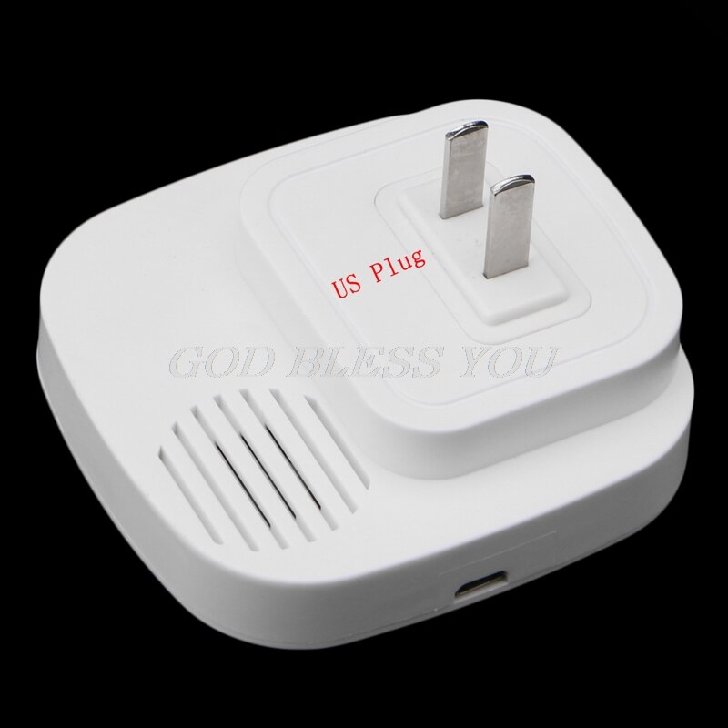 Wireless Infrared Motion Sensor Door Security Bell Alarm Chime EU/US Plug 3 AAA Batteries Not Included