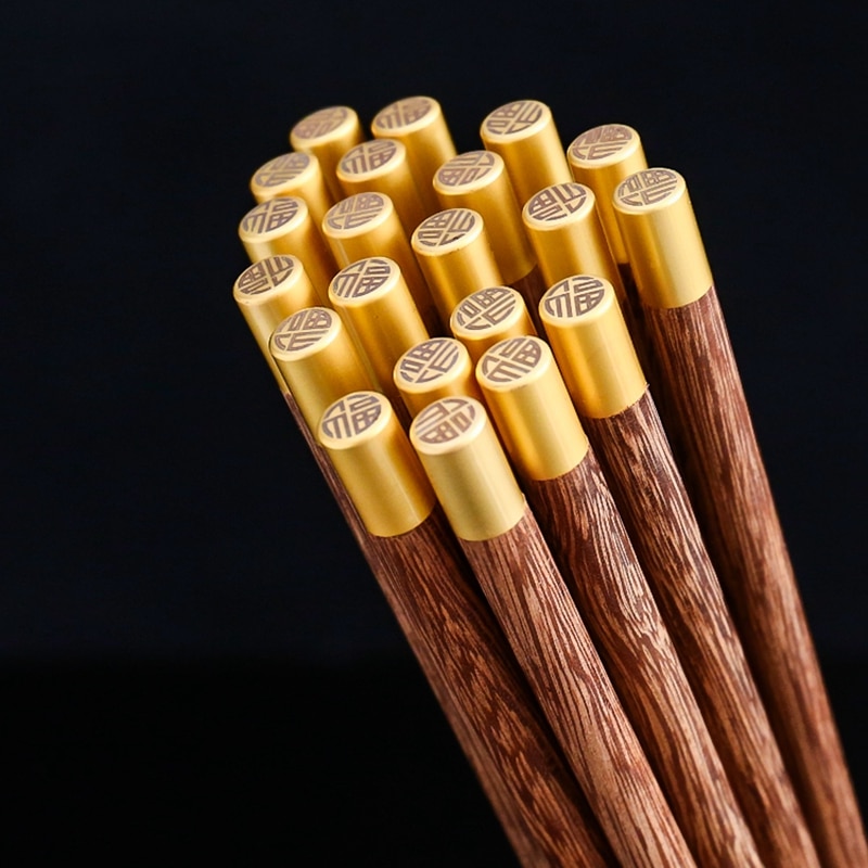10 Paren/partij Houten Eetstokjes Zonder Lak Wax Huishouden Gezondheid Servies Sushi Chinese Chopstick Thuis Restaurant Benodigdheden