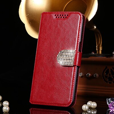 Portemonnee hoesje voor htc desire 555 530 628 flip leren beschermhoes telefoonhoesje telefoonhoesje: Voor verlangen 555 / Rood 032