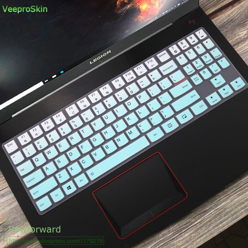Silikonowe US układ klawiatury Protector skóry do 15.6 ''Lenovo Legion Y720 Y540 Y545 Y530 Y520 R720 Y7000 15'' Y730 Y740 17'': fademint