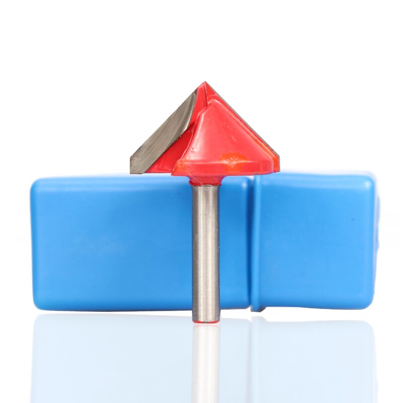 1pc 6x32mm 60/90/120 degrés bois tondeuse 3D routeur peu pour le travail du bois fraisage v forme gravure peu bois routeur peu