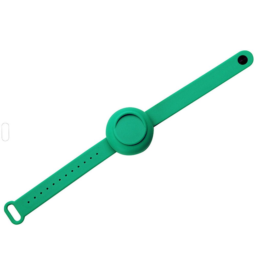 Adult Kid Liquid Wristband Hand Pumps Hand Wash Gel Dispenser Bracelet Wristband Hand Soothing Silicone Bracelet Pumps Hand#40: Green