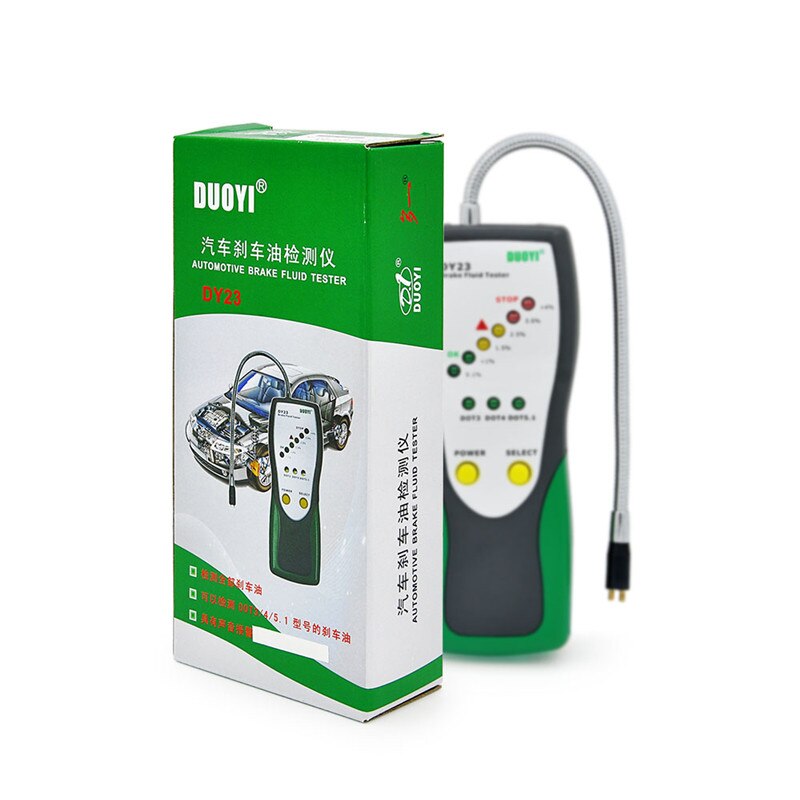 DY23 Automotive Brake Fluid Tester Digital Brake Fluid Inspection Check Car Brake Oil LED Indicator Display