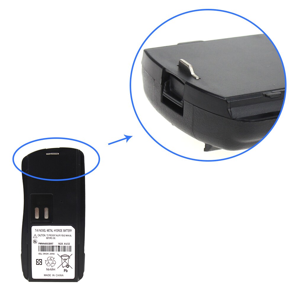 7.4v 1500mAh NiMh Bateria para Motorola Two-way Radio PMNN4046 AXU4100 AXV5100 CP125 GM338 GM398 GP2000 GP2100 P020 VL130