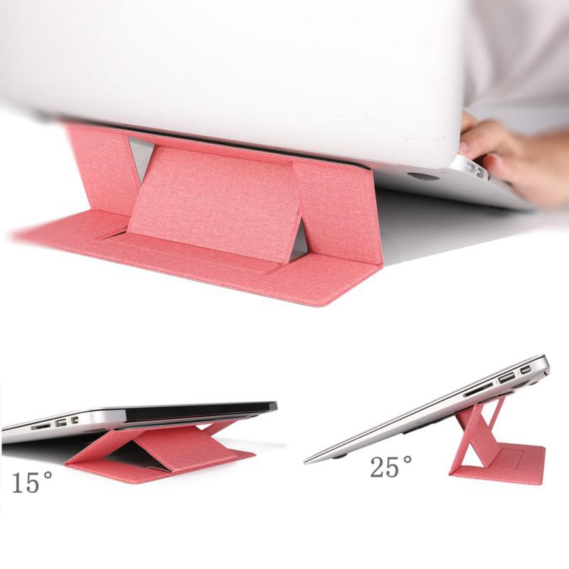 Adjustable Laptop Stand Laptop Pad Adhesive Invisible Stands Folding Bracket Portable Tablet Holder for iPad MacBook Laptops