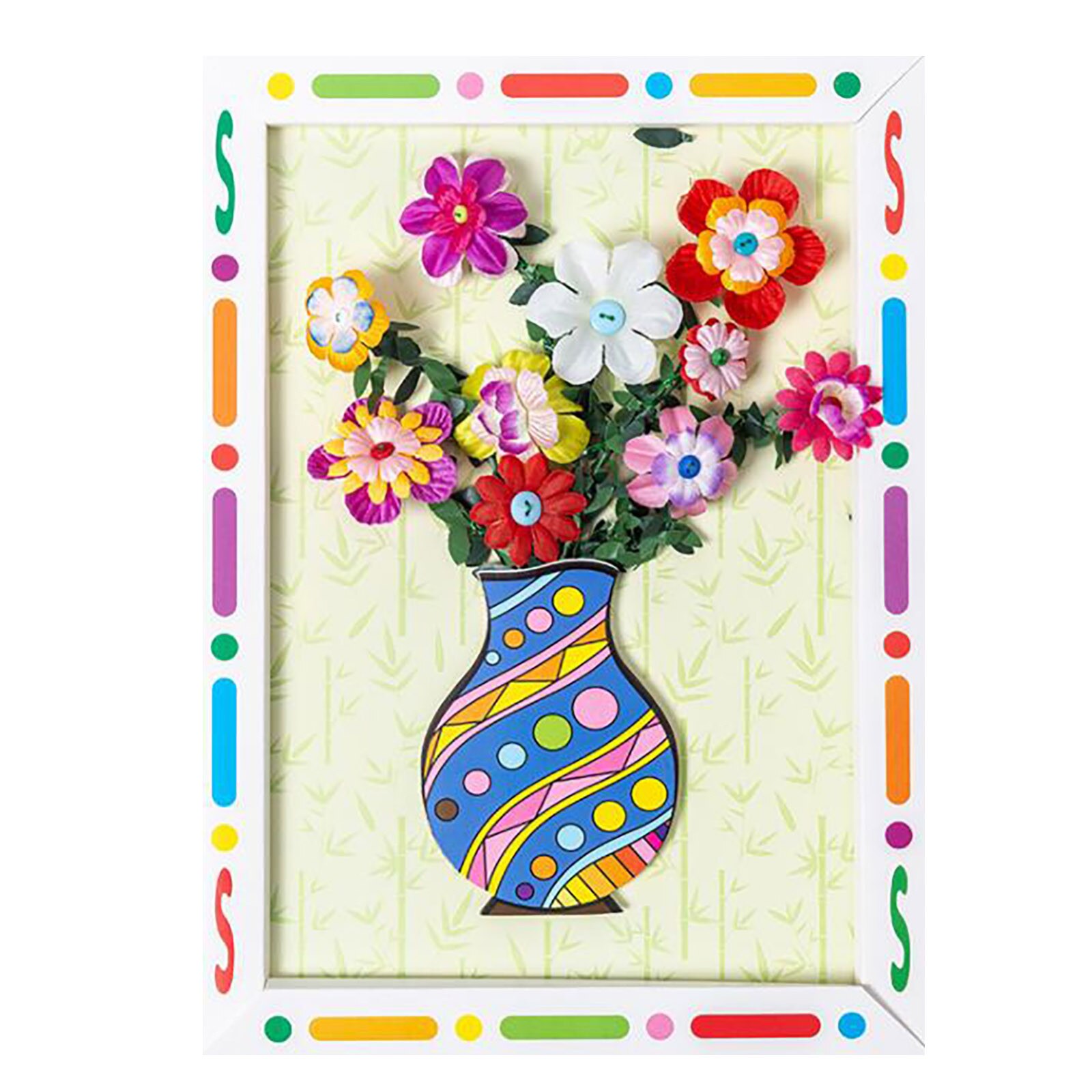 Button Bouquet Handmade Diy Production Material Mother's Day Children's Button Flower Handmade Painting Gifst For Moms: C
