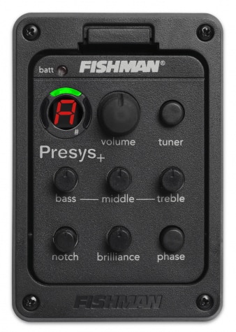 Pastillas de guitarra Fishman Presys + Preamp 201 EQ sintonizador Piezo Pickup ecualizador sistema guitarra acústica Pickup