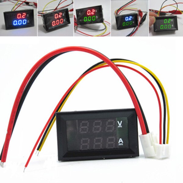 DC0-100V 100A LED DC Dual Display Digital Current and Voltage Meter