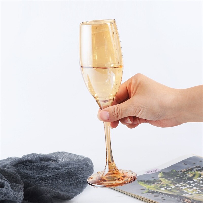 Wine Glass Gold Painting Goblet Glasses Champagne Flutes Cups Home Party Wedding Cocktail Glasses Juice Cup