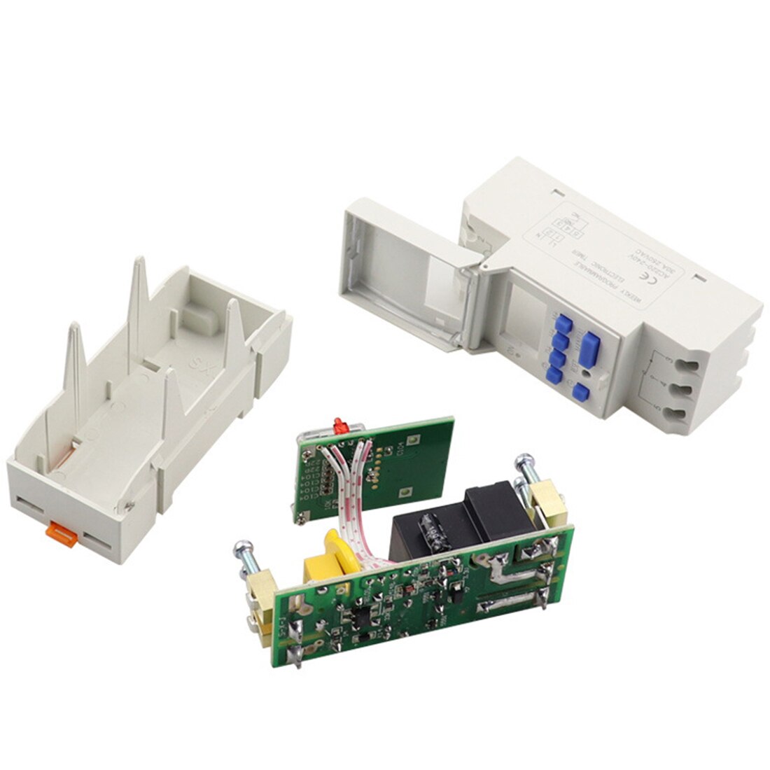 Minuterie numérique interrupteur 1 pièce électronique hebdomadaire 7 jours Programmable relais contrôle 220V 230V 6-30A