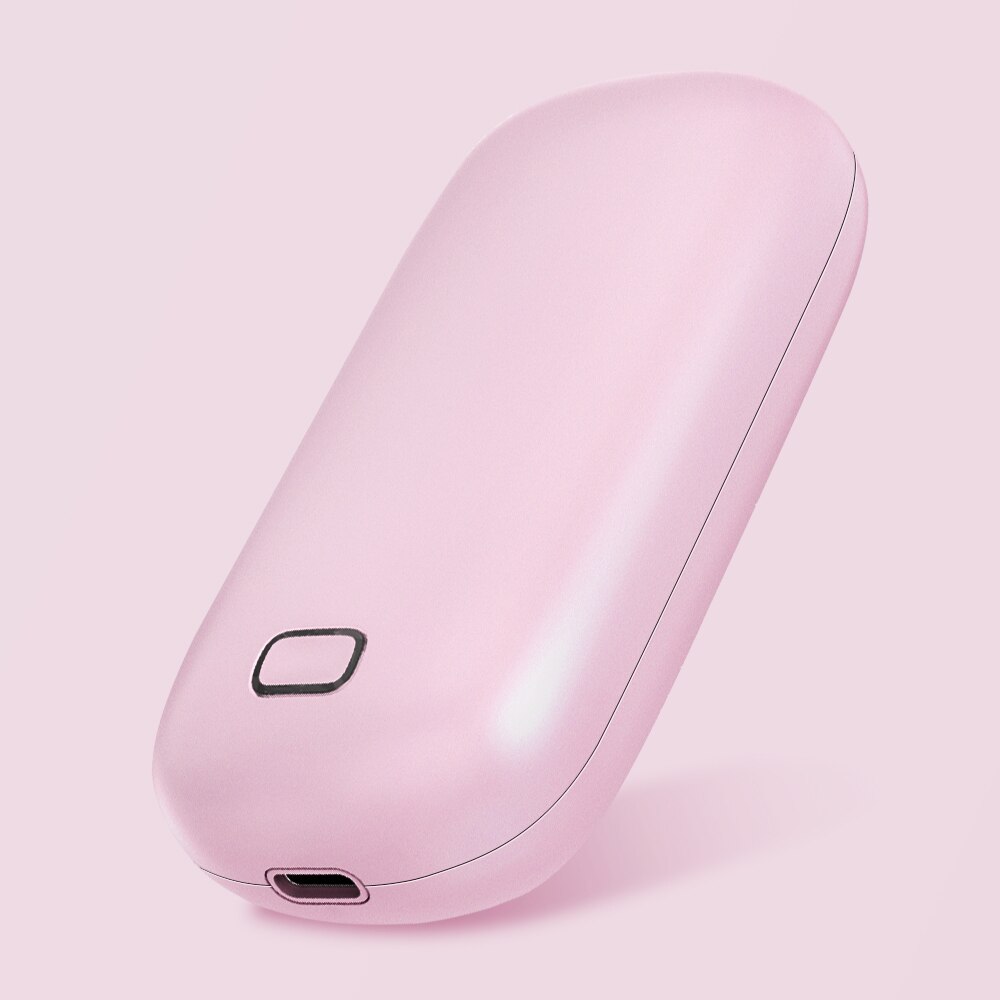 ORICO Type C Rechargeable Hand Warmer 4000mAh Emergency Power Bank Pocket Mini Portable Hand Heater Handy Warmer 2 In 1: Pink