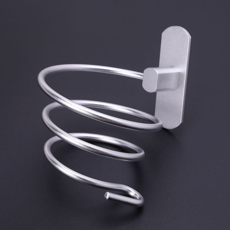 Wandmontage Föhn Holder Rack Zelfklevende Ruimte Aluminium Badkamer Plank Opslag Stand Nail Gratis Geen Boren 10166