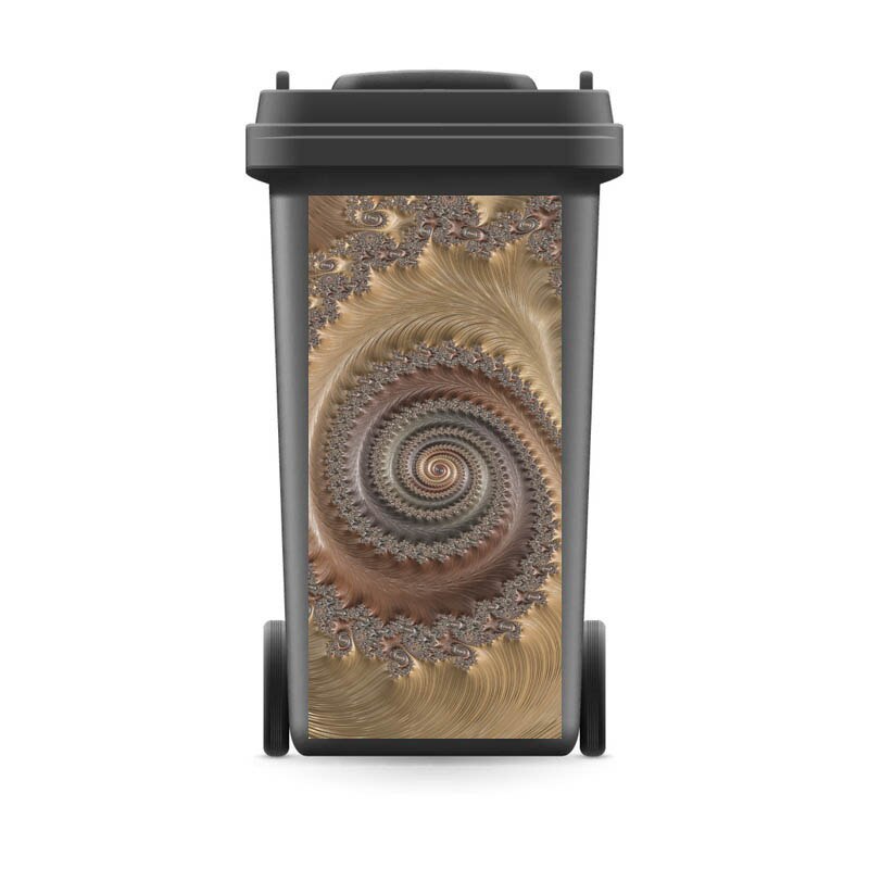 Modernt festivalklister avtagbart vattentätt klistermärke dekaler soptunna klistermärke väggdekaler 120 liter 240 liter: 5 / 37 x 82cm( för 240 liter)