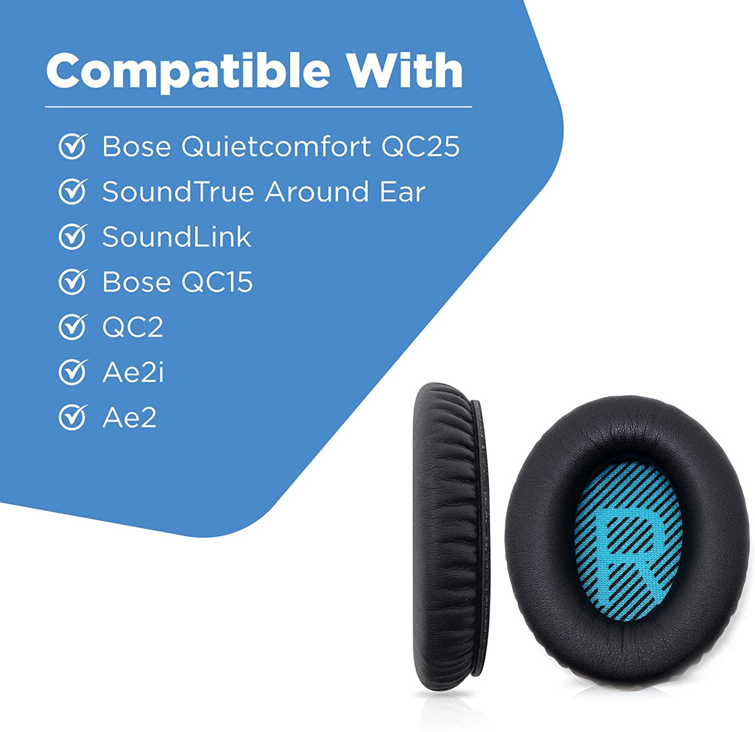 Vervanging Oorkussens Voor Bose QC25 Quiet Comfort, Qc 15, Soundtrue, Soundlink AE2 - Bose Hoofdtelefoon