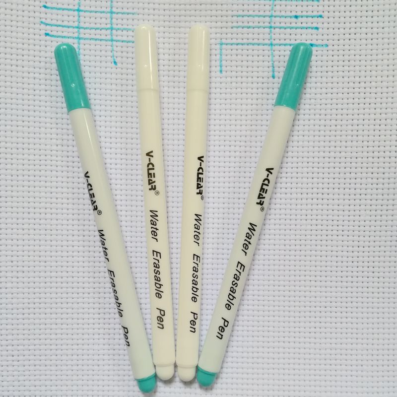 VCLEAR Blau Wasser Löschbaren Marker Stift Weiß Marker Für Schwarz Stoff Wasser Löslich Stift Marker NäHenne Werkzeuge Für Patchwork Handwerk