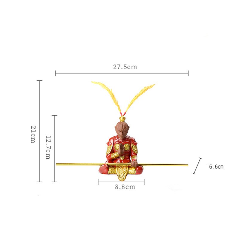 Lila lera apa kung te husdjur kinesisk kungfu teservis te ceremoni buddha staty lycklig feng shui skrivbordsunderlägg bil dekor