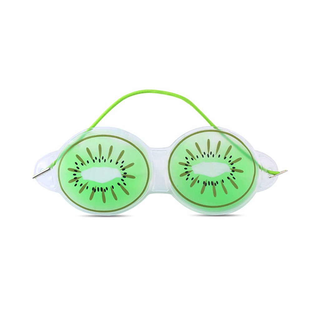 Compressa de gelo de frutas máscara para os olhos, alívio da fadiga, remove bolsas pretas para os olhos, cosméticos, compressa, máscara gel para proteção dos olhos: Kiwi