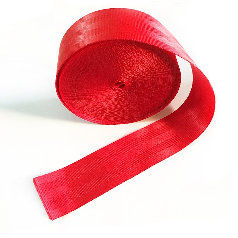 2 " 3m-20m diy rode autogordelband auto aangepaste standaard gecertificeerde kinderveiligheidsgordel auto accessoires buitenrugzak onderdeel: 20 meter