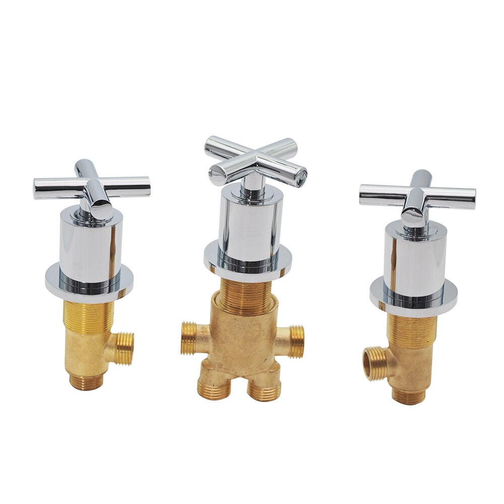Brass Bathtub Waterfall Tap Diverter 2 Way Switch Control Valve For Shower Mixer Faucet Shower Bath Cascade Waterfall Bathroom
