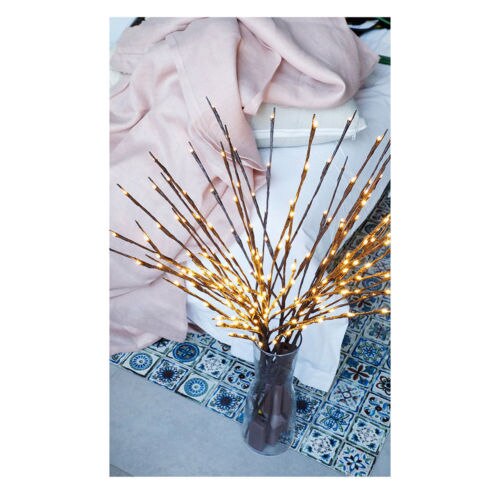 UK Romantic Twigs with Waterproof Bead Lights Branch Decorative Fairy Twig Lamp: Default Title