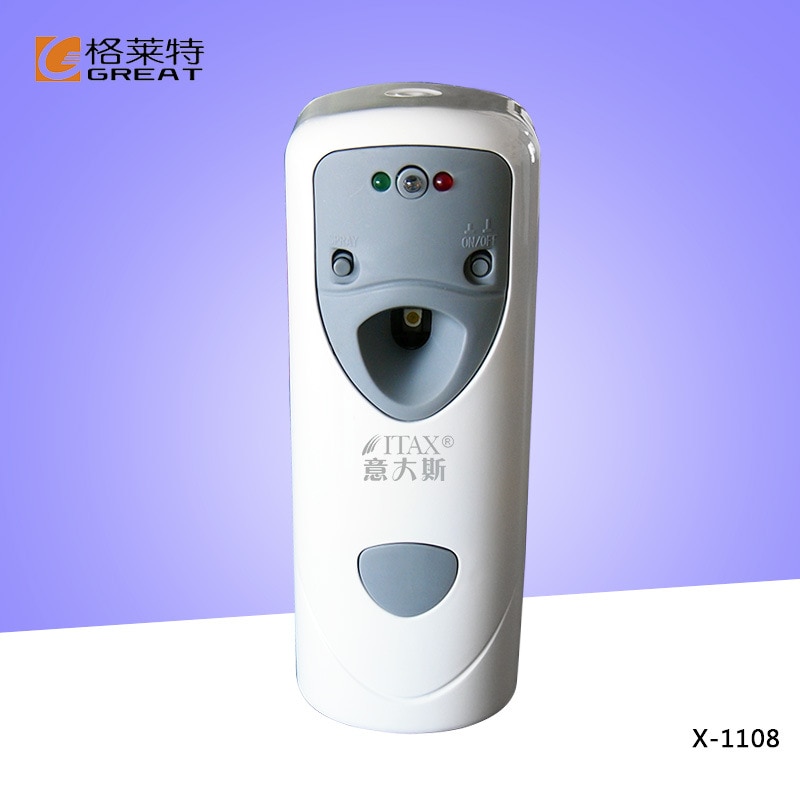 X-1108 Originele Display Automatische Luchtverfrisser Geur Liquied Parfum Dispenser met Licht Sensor Indoor Muur gemonteerde