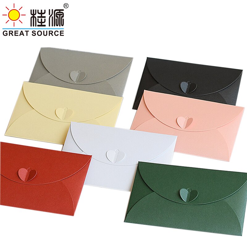 Uitnodigingsenvelop voor een feestje, kaartenvelop 300g kleuren parelmoer kunstpapier envelop  (50 stuks)