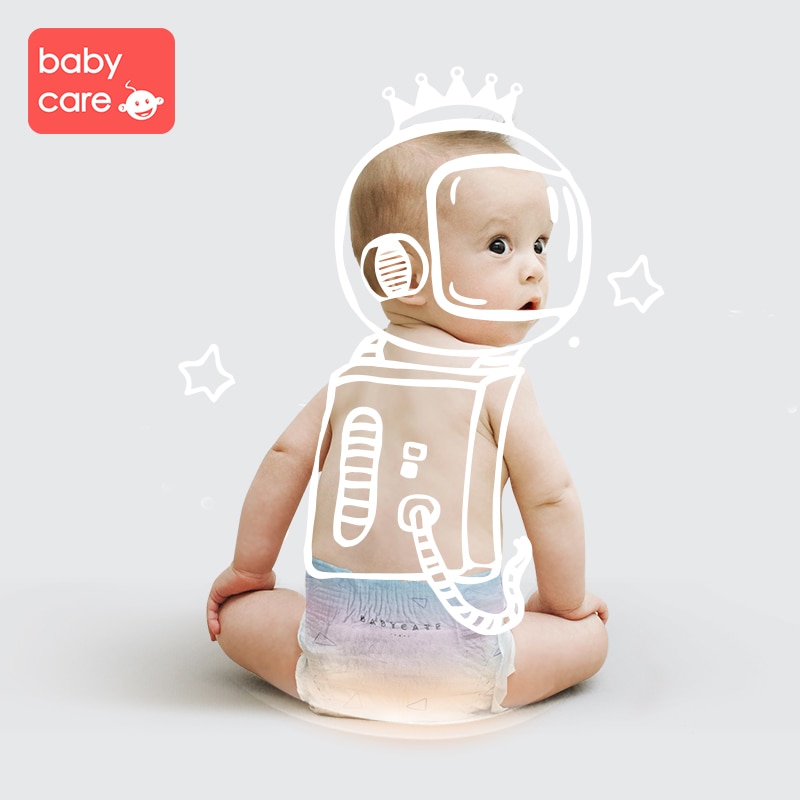 Babycare ultralichte Revers Broek Baby Luier Zwak Zuur Ag Huid Luiers Ultra-dunne Ademende Maat Verstelbaar Baby luiers