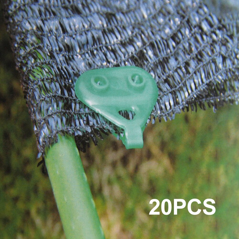 20 stuks/set schuurfolie thuis eenvoudig te installeren draagbare plantenafdekking netstang clip multifunctionele driehoek duurzaam voor kassen schuilplaatsen