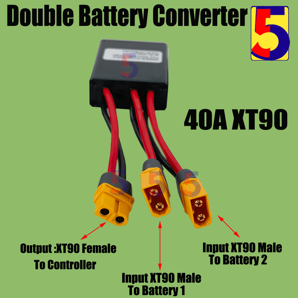 Convertidor de descarga de batería Dual para bicicleta eléctrica, tres convertidores de batería 20A/30A/40A/80A/120A, equilibrador de interruptor de batería Dual de 24V-72V: Lavanda